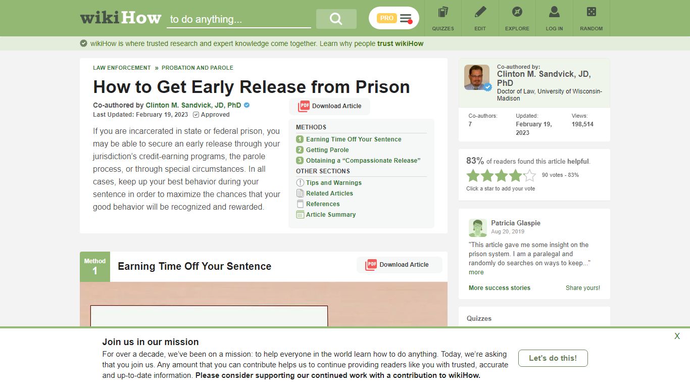 3 Ways to Get Early Release from Prison - wikiHow